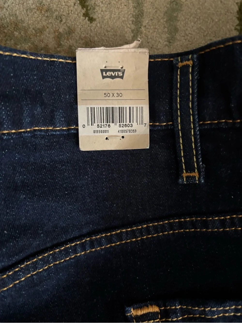 Levi’s 550 Relaxed Fit Jeans Men’s 50x30 Dark Wash Stretch Big Tall NWT